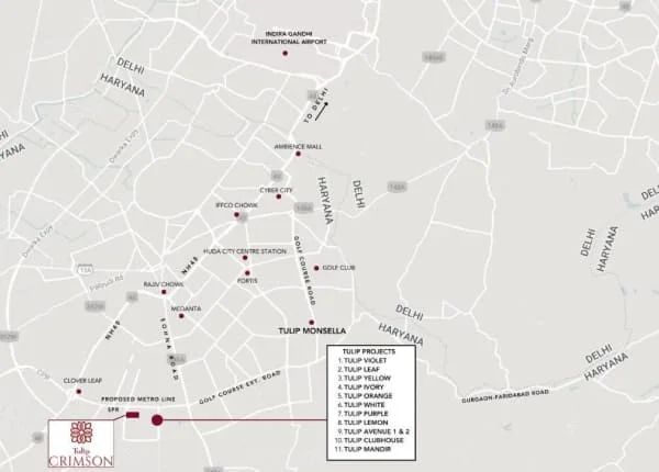 Adani Samsara Arya location map