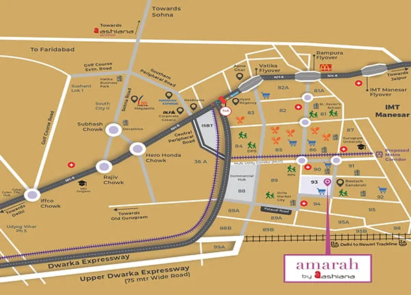 Ashiana Amarah location map