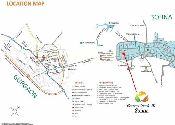 Central Park Flower Valley location map