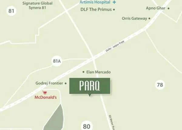 Conscient Parq location map