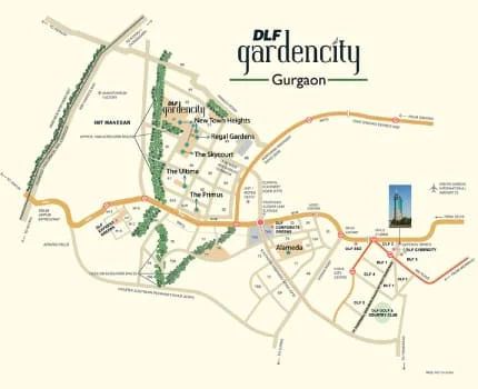 DLF Garden City location map