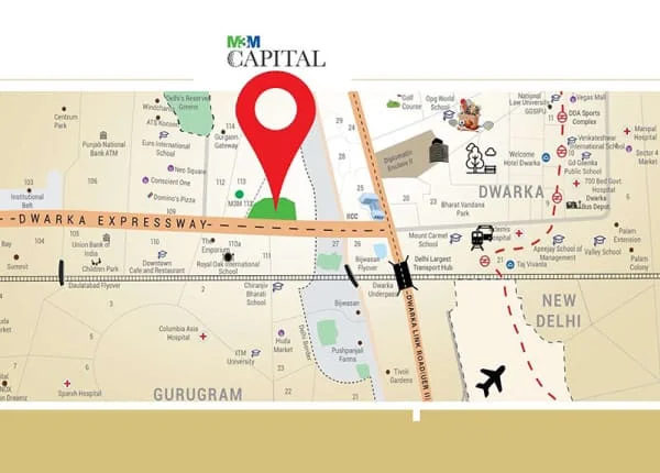 M3M Capital location map