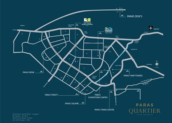 Paras Quartier location map