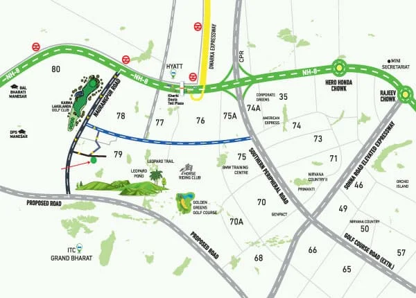 Signature Global City 79b location map