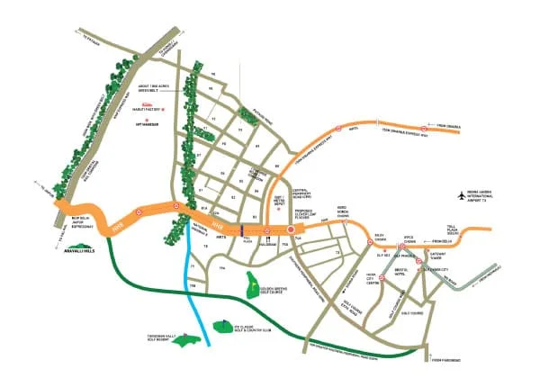 Signature Global City 93 location map