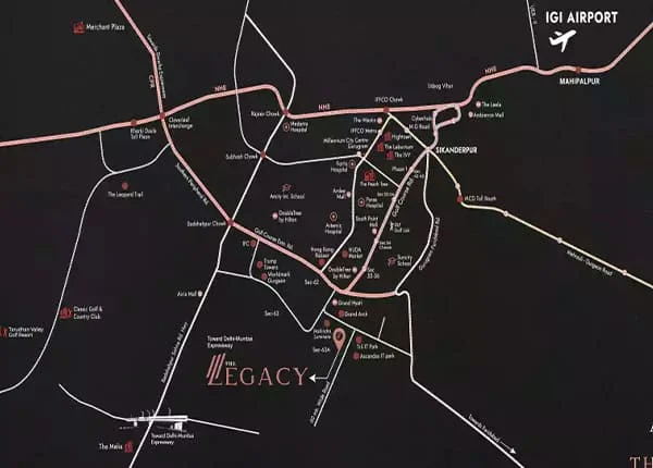 Silverglades The Legacy location map