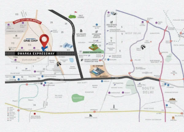 Smartworld One DXP location map