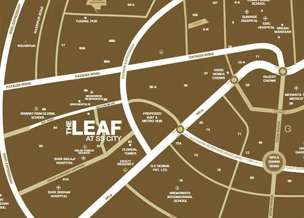 SS Leaf location map