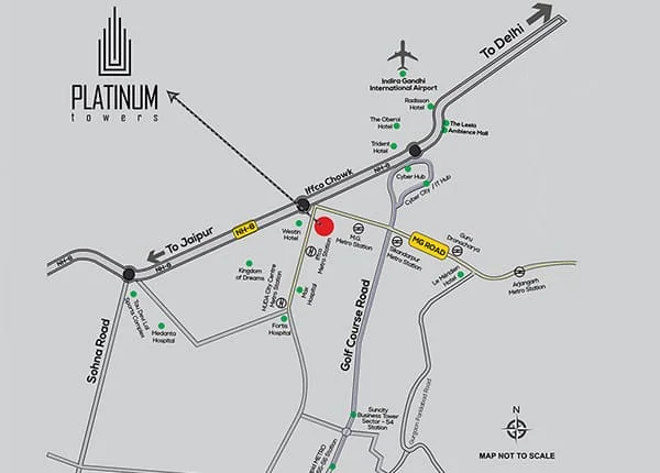 Suncity Platinum Tower location map