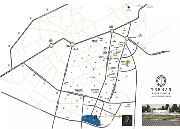 Trehan Floors location map