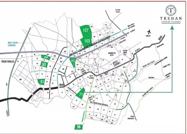 Trehan Floors location map