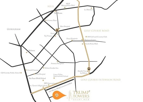 Trump Tower location map