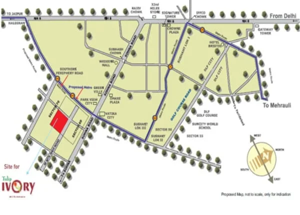 Tulip Ivory location map