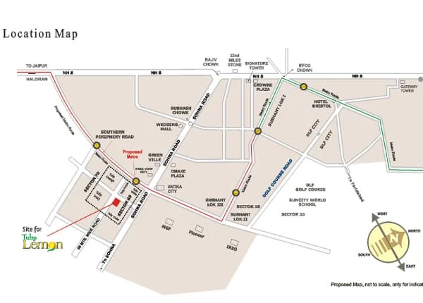 Tulip Lemon location map