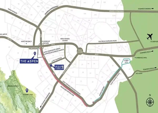 Whiteland The Aspen location map